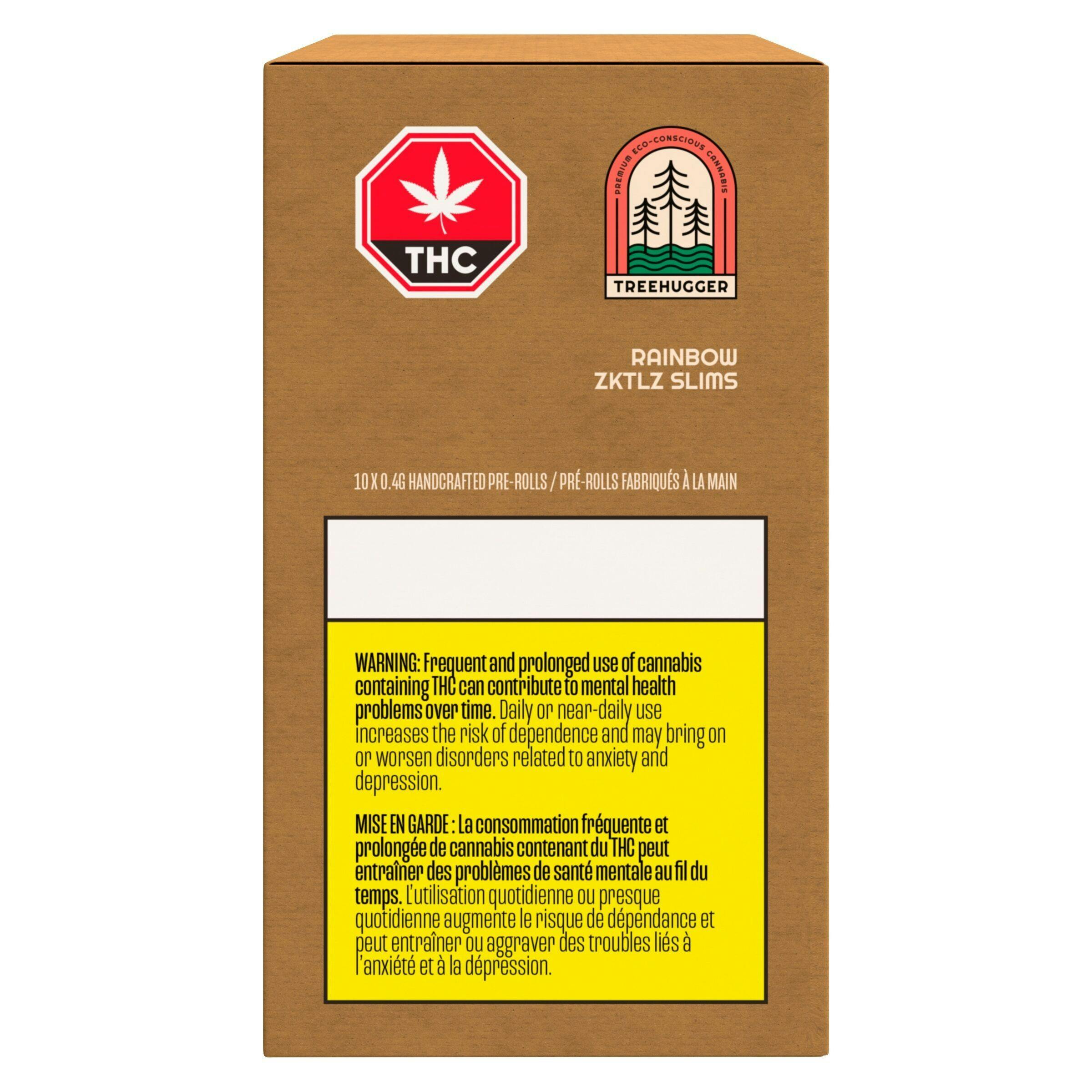 Treehugger - rainbow zktlz slims pre-roll - 10x0. 4g