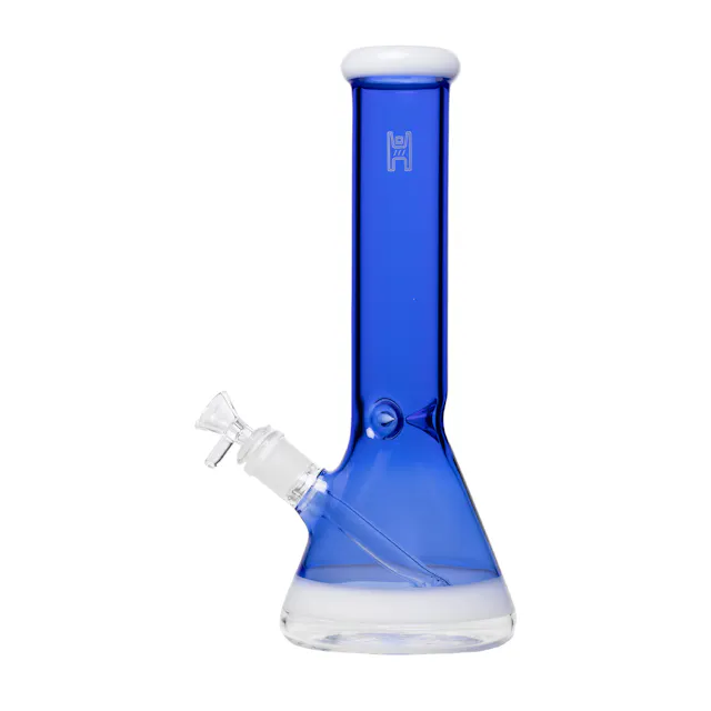 Human Grade 12" Bong Beaker Light Blue (glassware)