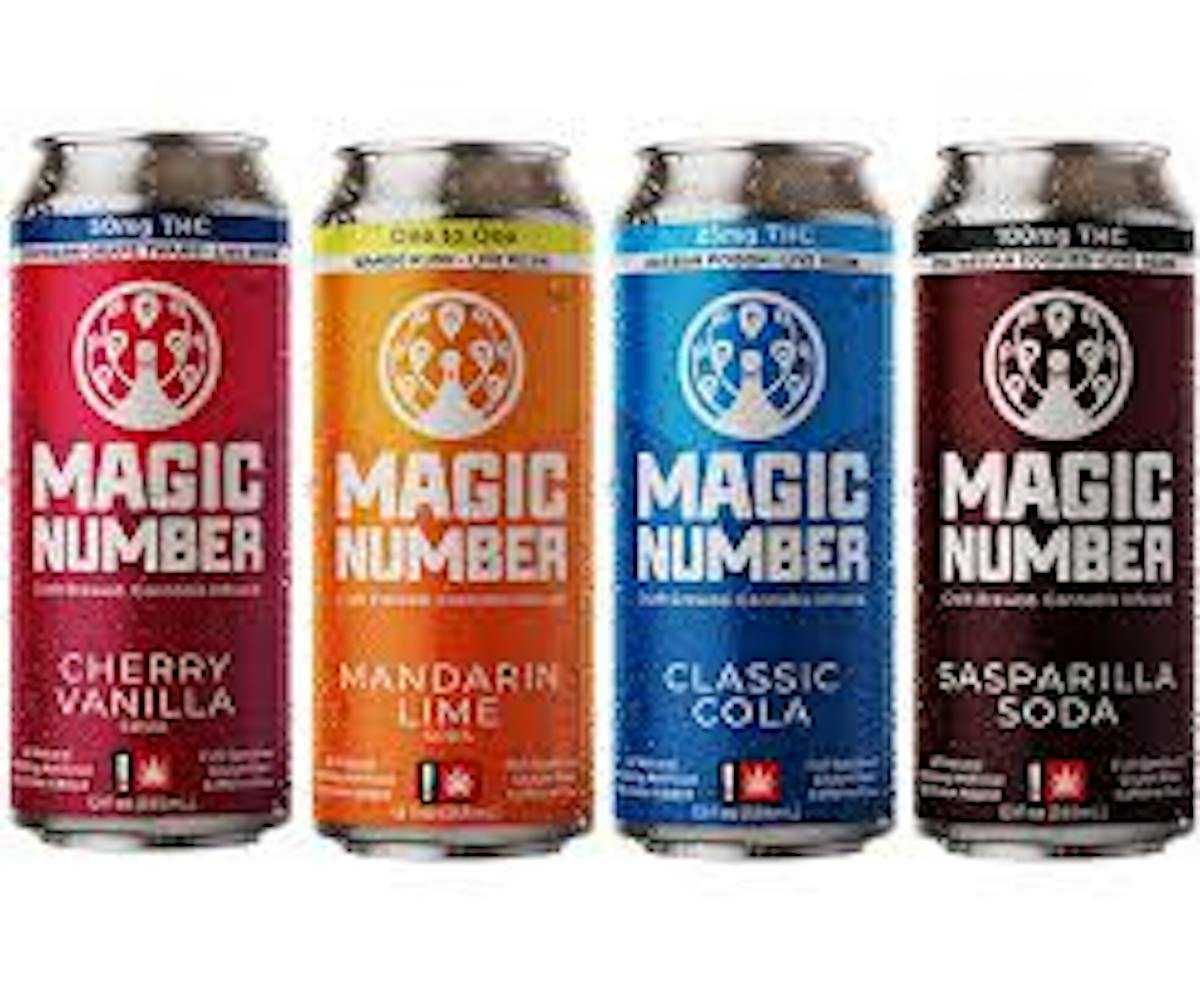 Magic Number 100mg CLASSIC COLA Soda 12g Edibles | Magic Number