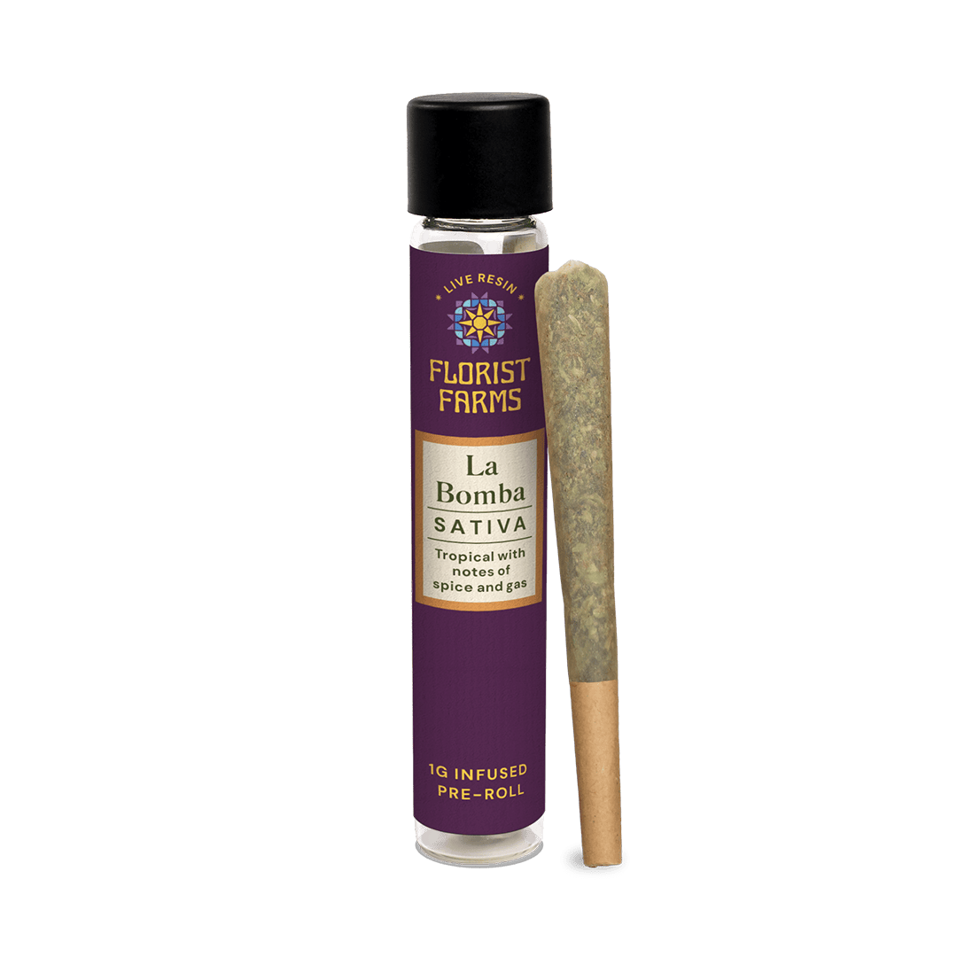 Florist Farms | La Bomba | Live Resin Infused | Joint — Florist Farms cannabis product at ZenZest
