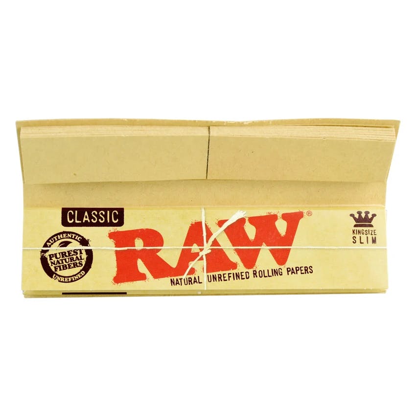 RAW - Connoisseur Classic Rolling Papers & Tips | King Size Slim