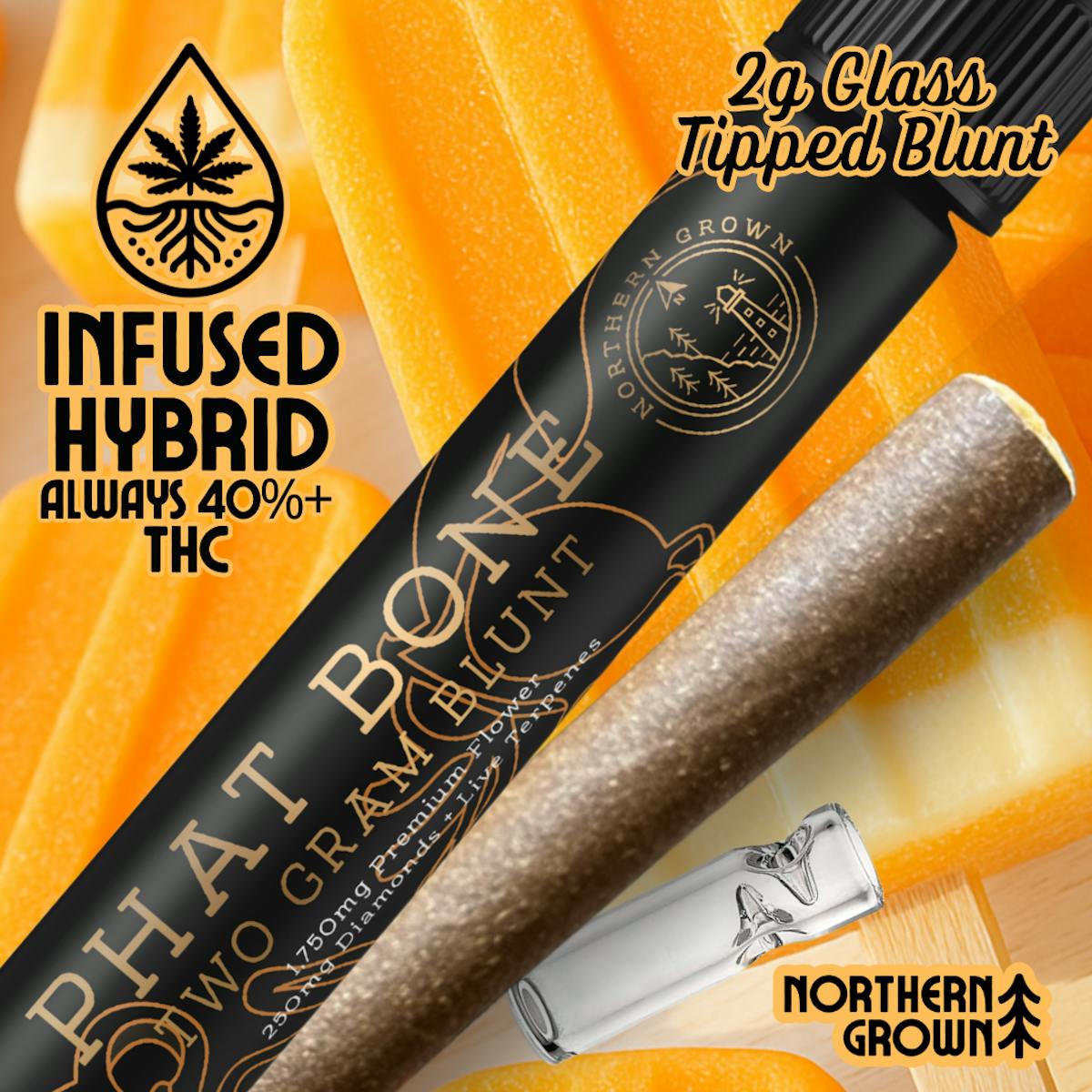 Photo of Northern Grown Phat Bone Platinum Creamsicle 2g