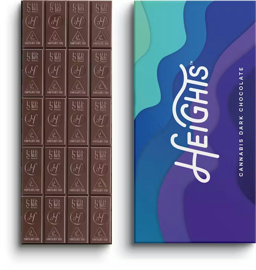 Product Heights - Dark Chocolate Bar (THC) - 100MG