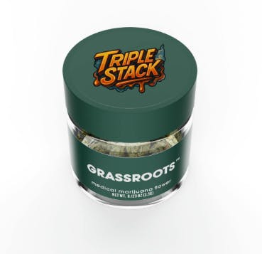 Grassroots Triple Stack  X Dark Heart Genetics - FLOWER cannabis product, 1/8oz