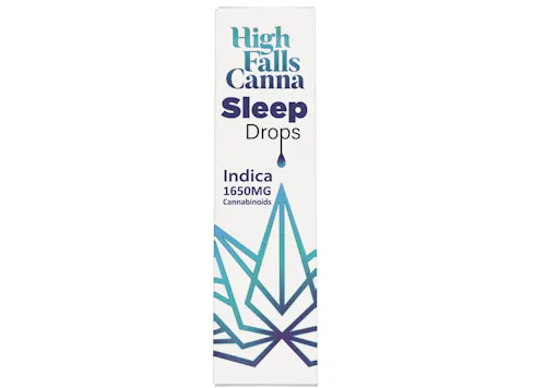 High Falls Canna | Sleep Drops | THC / CBD / CBN Tincture | 30 Servings / 15mL Bottle-active