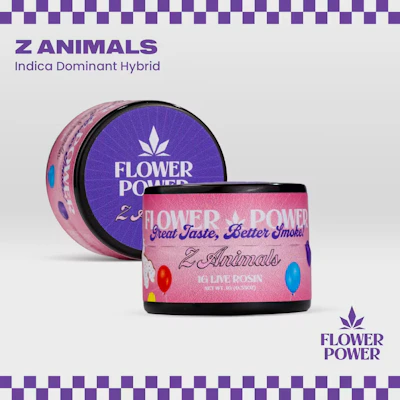 Flower Power - 1g Live Rosin - Z Animals - CONCENTRATES by Flower Power at King of Budz