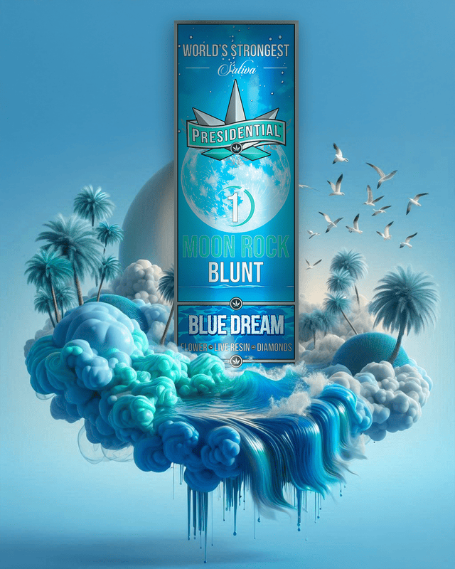 Presidential | Blue Dream | Moon Rock Blunt | 1.5g