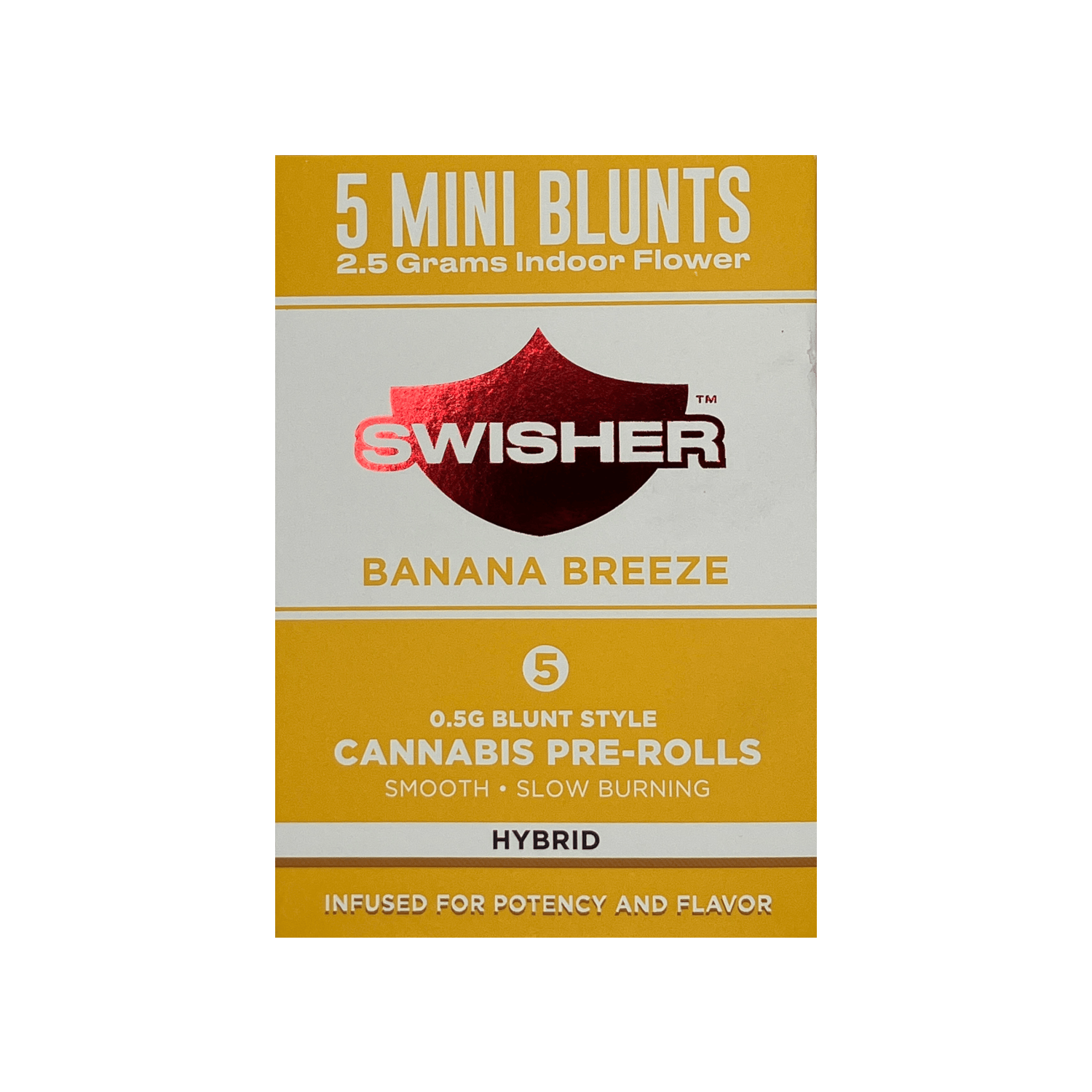 Swisher | Infused Mini Blunt 5-Pack - 2.5g - Banana Breeze
