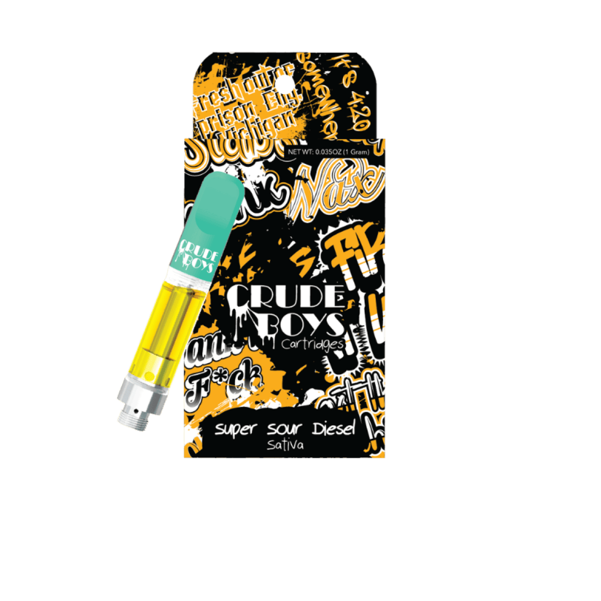 Product: Crude Boys | Super Sour Diesel | Distillate Cartridge - 1g