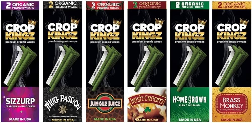 Crop Kingz | Organic Premium Wraps - Irish Cream - 2 Pack