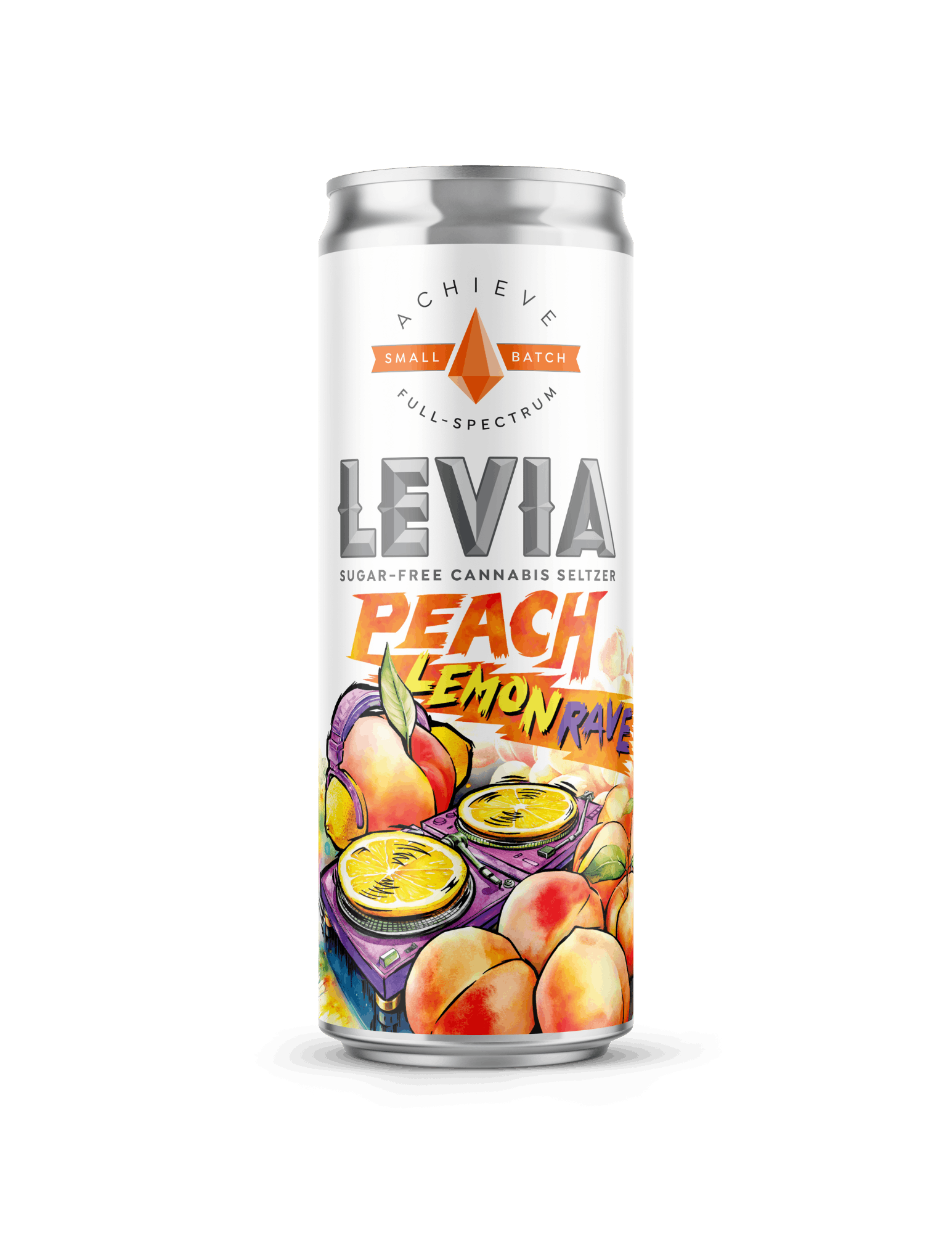 Photo of Achieve | Peach Lemon Rave Seltzer | Levia | 5mg