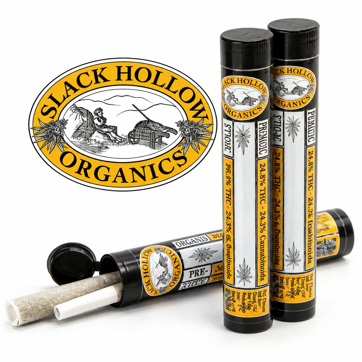 Slack Hollow Organics - 2 Pack .5g Prerolls - Lilac Diesel