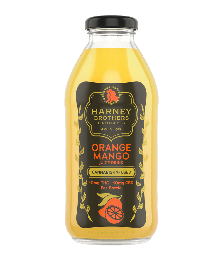 Product Harney Brothers - Orange Mango Jucie Drink - 10mg THC - 10mg CBD - 16oz