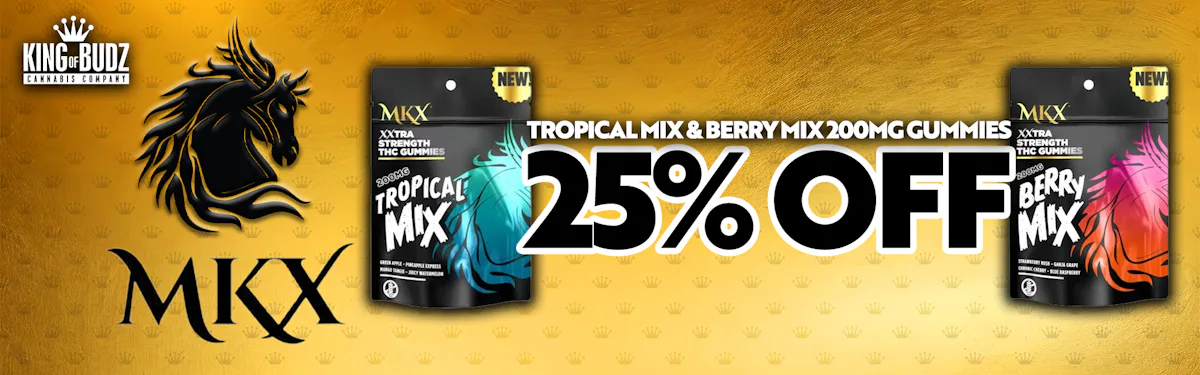 MKX - Tropical Mix AND Berry Mix 200mg Gummies - 25 Percent OFF