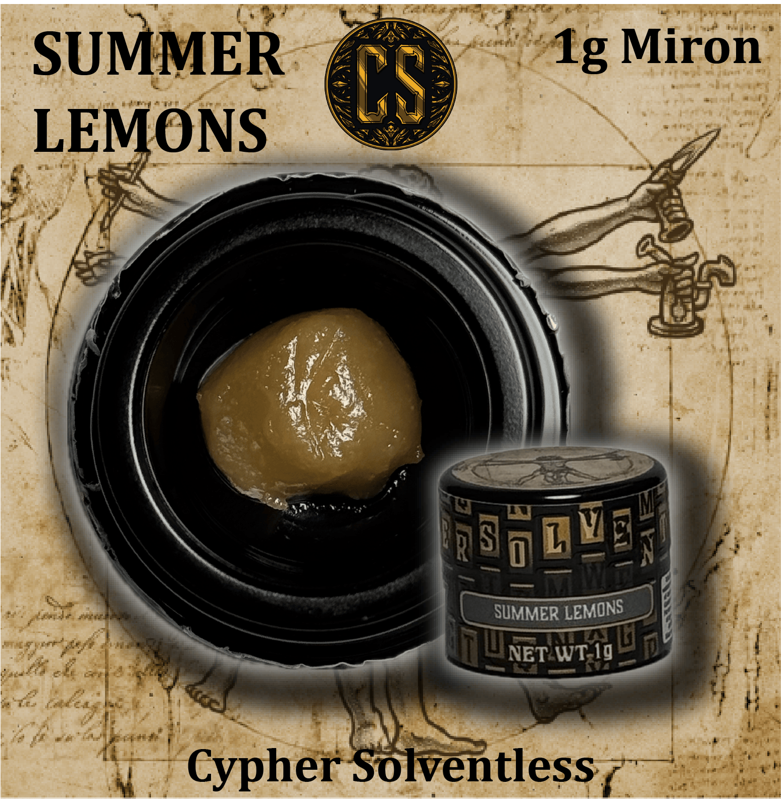 Apex - 1g Hash Rosin Cypher - Summer Lemons