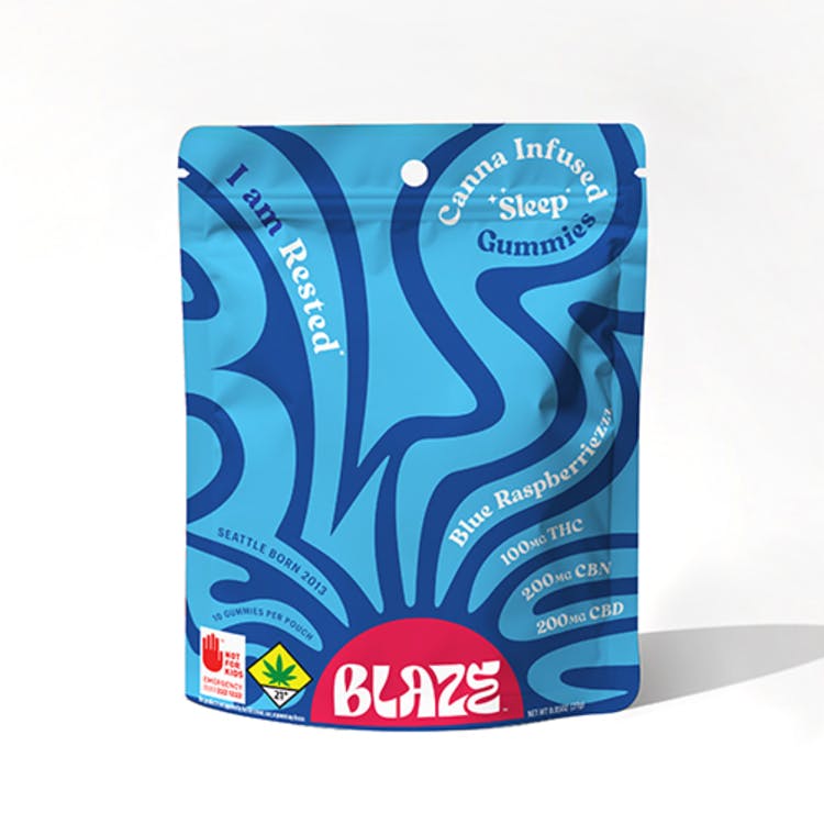 Blaze 10pk Blue Raspberriezzz 2:2:1 CBN:CBD:THC eh - Canna4Life