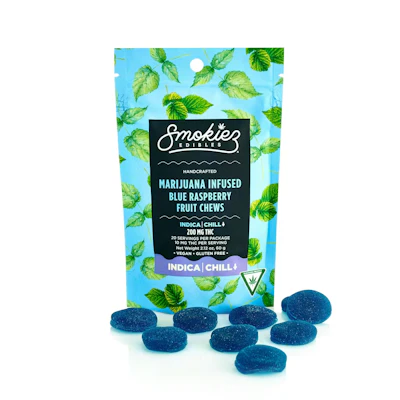 Smokiez - 200mg Gummies - Sweet Blue Raspberry (Indica)
