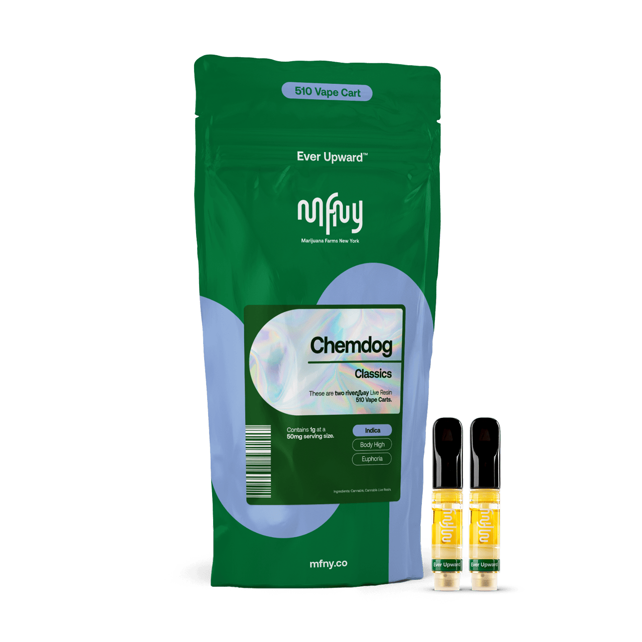 Chemdog | Live Resin 2pk vape Cartridge | 1g by MFNY | Buy Online