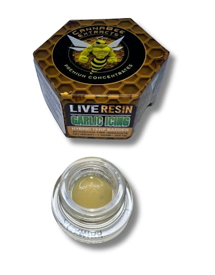 Product: Canna Bee | Garlic Icing | Live Resin Terp Badder | 1g | Indica
