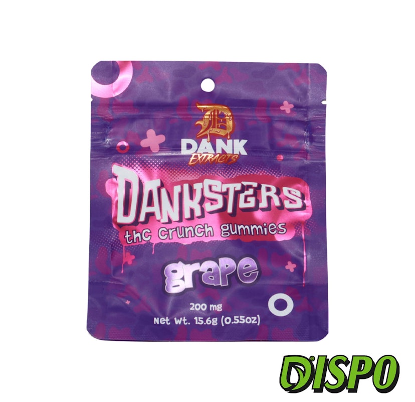 Dank Extracts Danksters - Grape Nerd 200mg Gummies