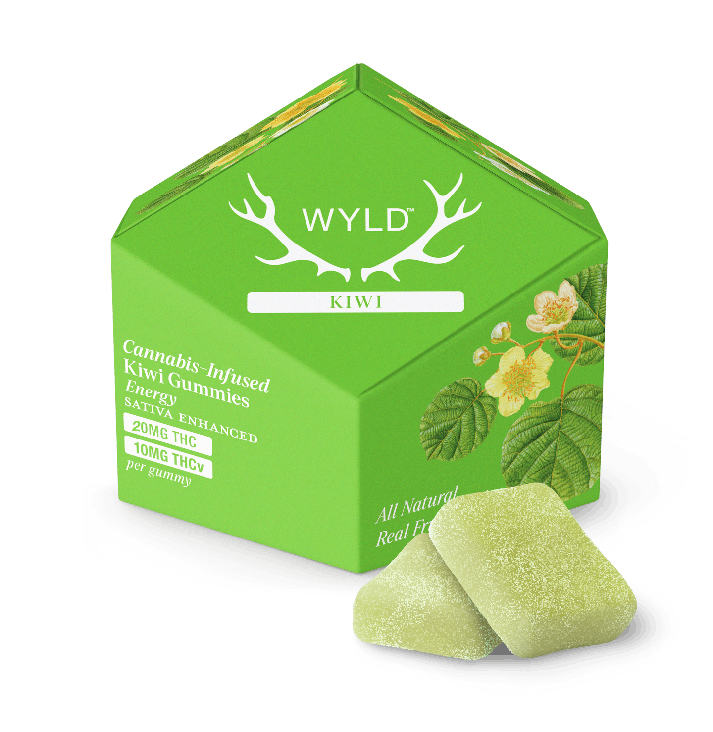 Kiwi 2:1 THCv + Sativa Enhanced Gummies