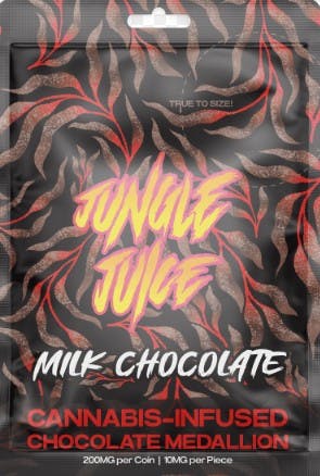 Jungle Juice - Milk Chocolate Medallion - 200mg