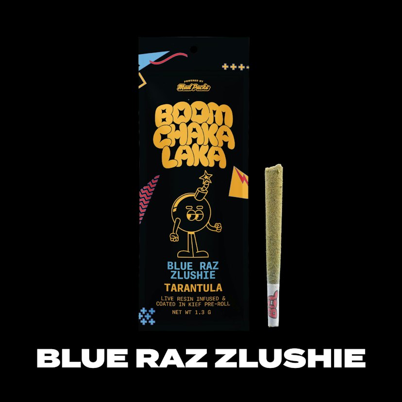 Boom Chaka Laka 1.3g Live Resin Tarantula Blue Raz Zlushie