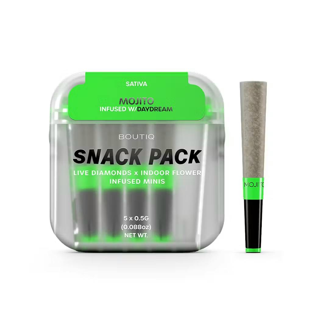 Boutiq - 5-Pack .5g Live Diamond Infused Prerolls - Mojito