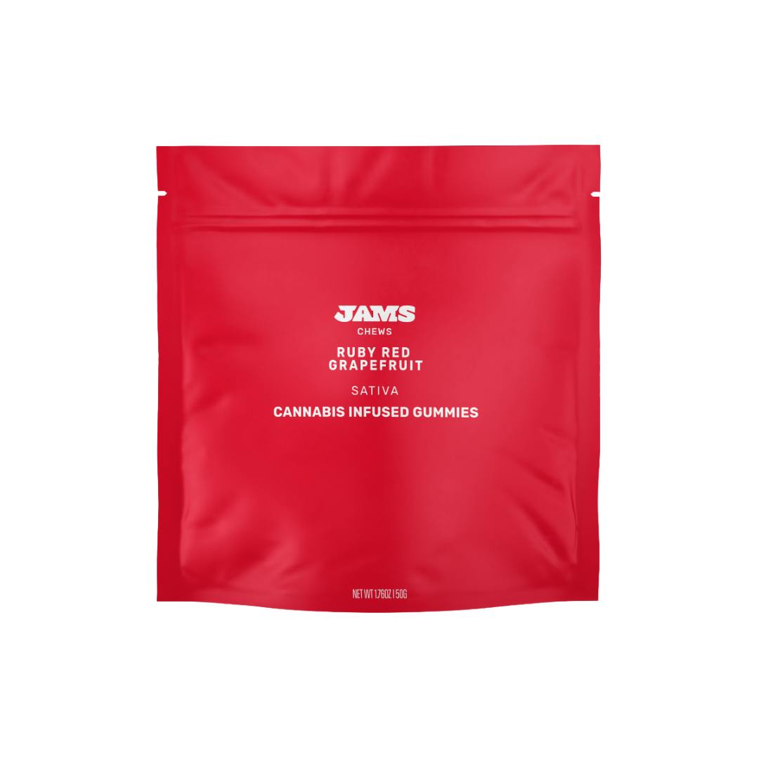 edibles gummies jams 100mg ruby red grapefruit s 10pk