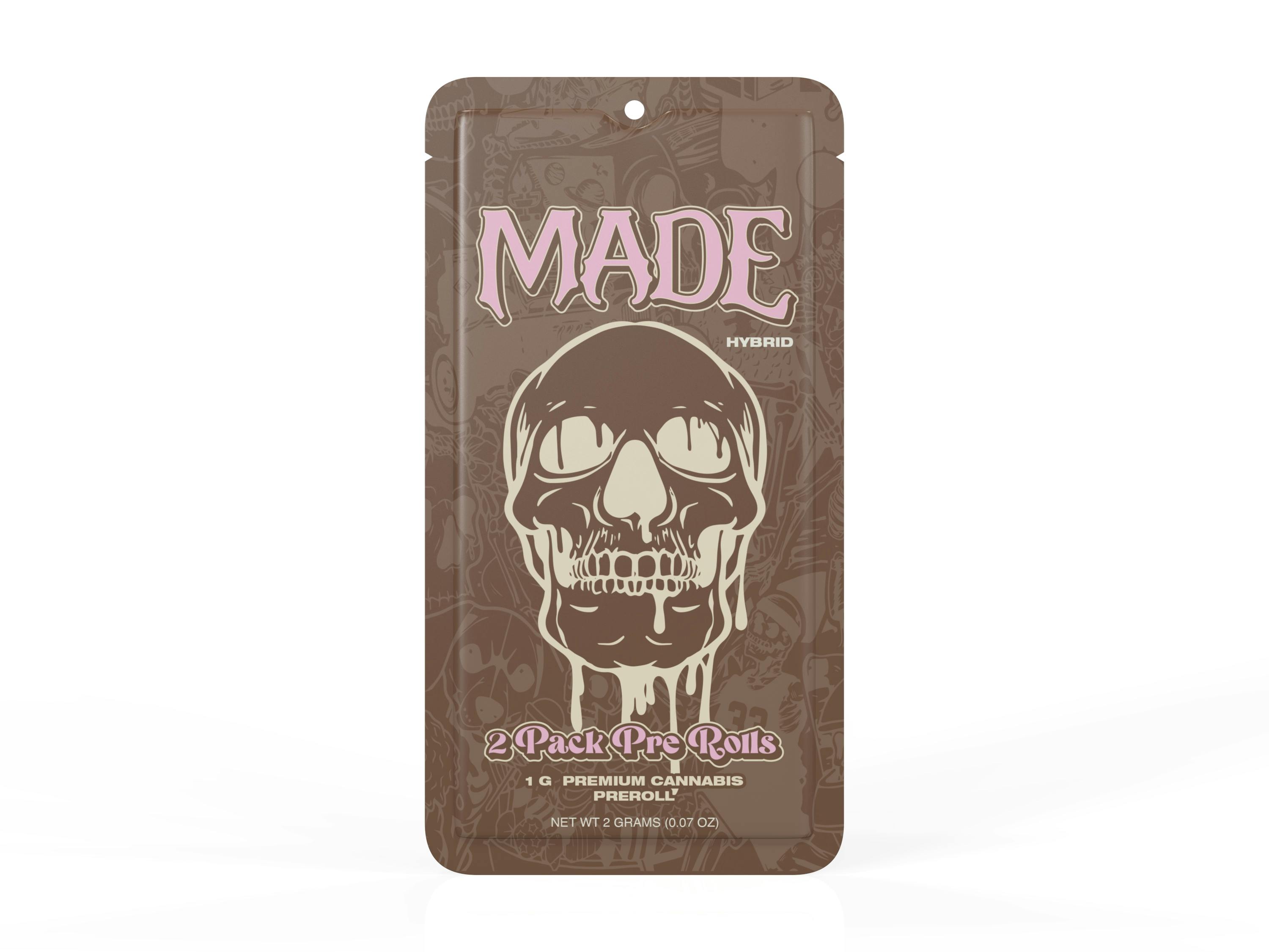 Made 2g Pre-Roll 2pk - Madelato