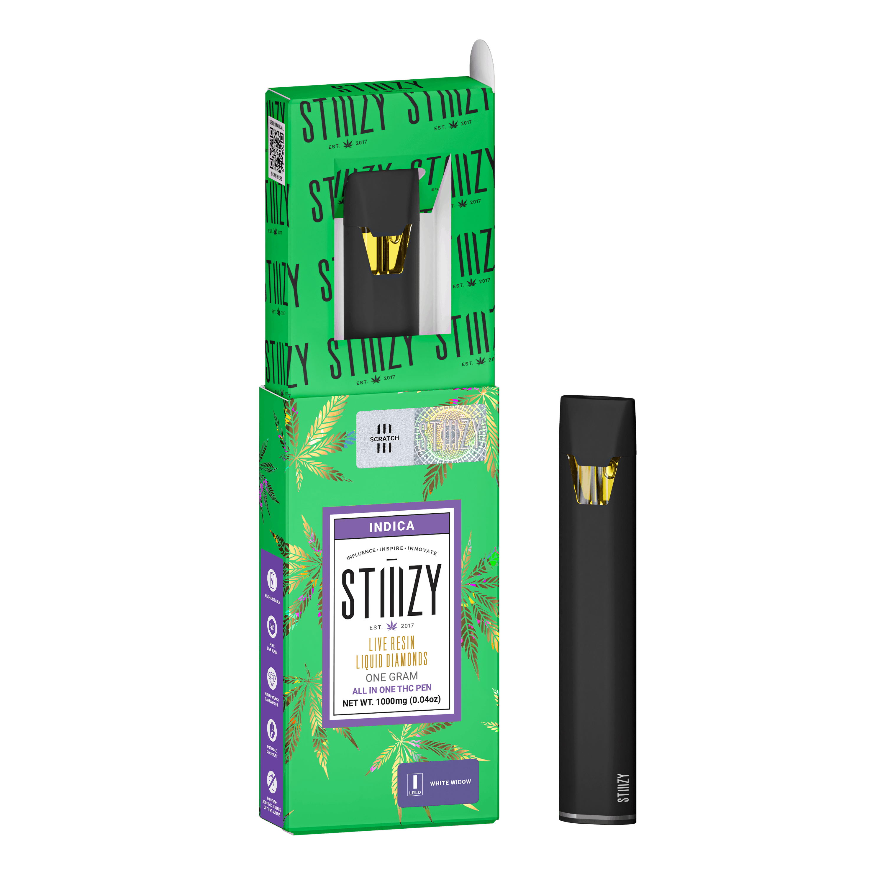 Stiiizy | White Widow | Live Resin Disposable Vape