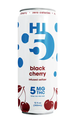 Hi5 Black Cherry Seltzer 12oz ~5mg 4pk (~20mg)-1