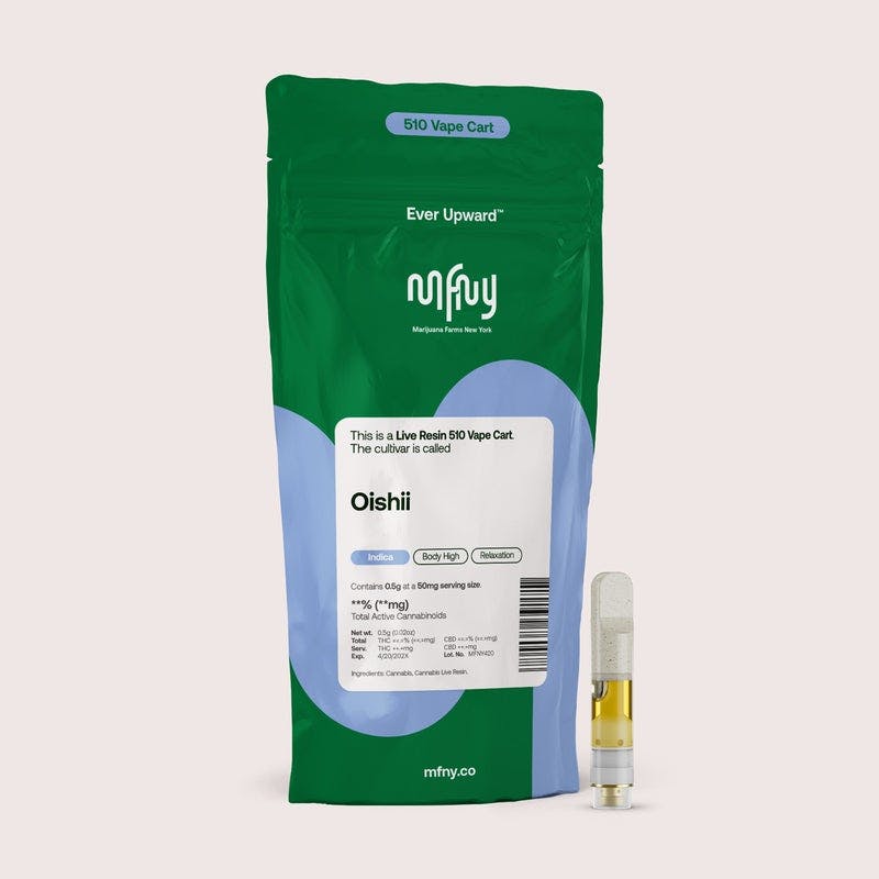 Oishii Live Resin 510 Cart | .5g