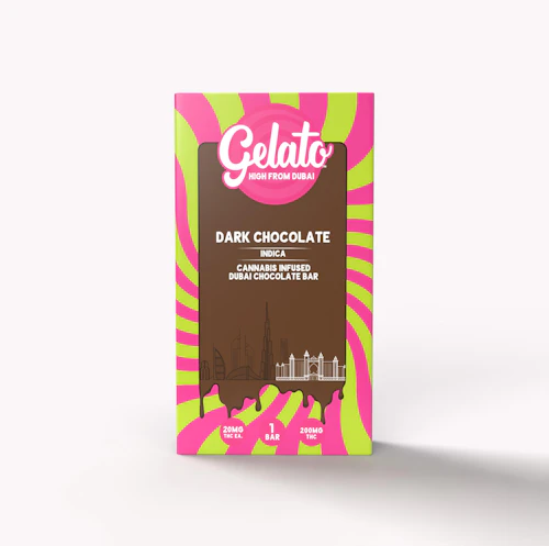 Gelato Last Bite - 200mg Cannabis Infused Dubai Chocolate Bar - Dark Chocolate