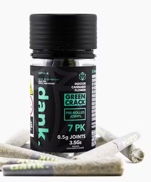 Green Crack | 7 Pack | Pre rolls Sativa | Dank