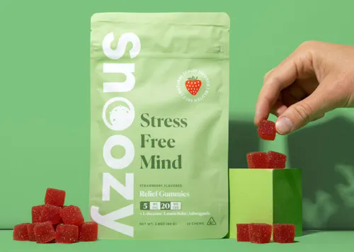 Snoozy | Stress Free Mind | Strawberry Relief Gummies | 20pk-1