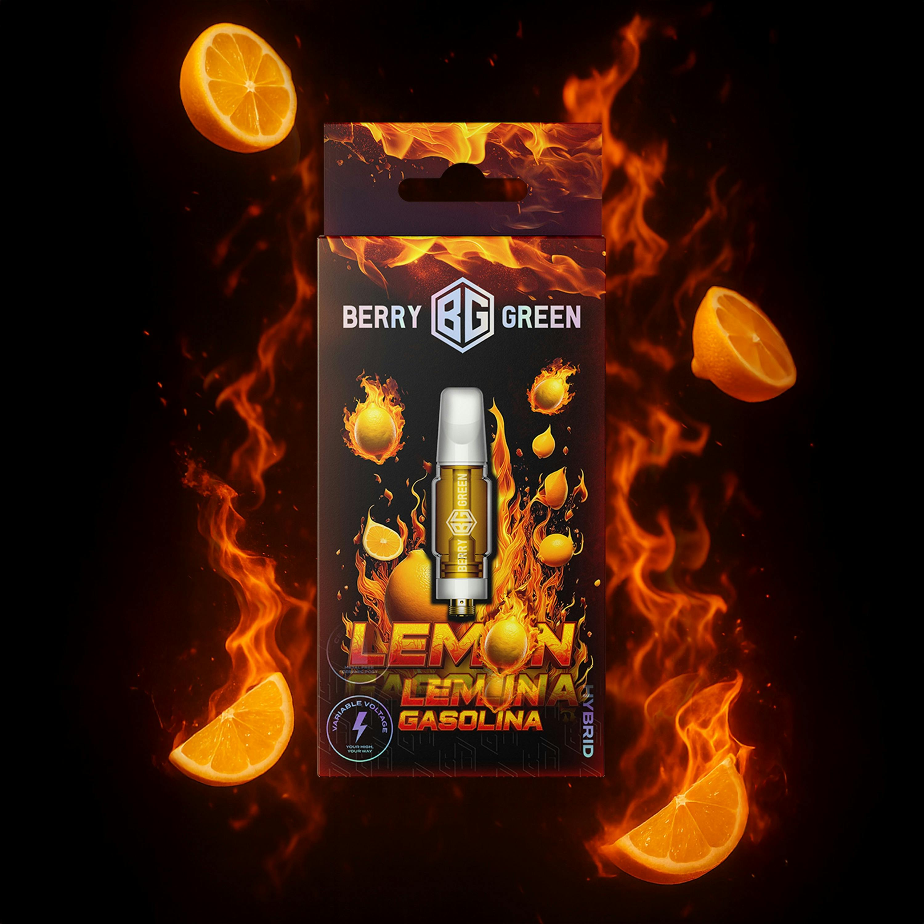 Buy Berry Green - 3g Cart - Lemon Gasolina Cartridges Cannabis