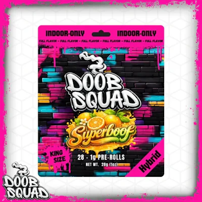 Doob Squad - 28-Pack 1g Prerolls - Super Boof - PRE_ROLLS by Doob Squad at King of Budz