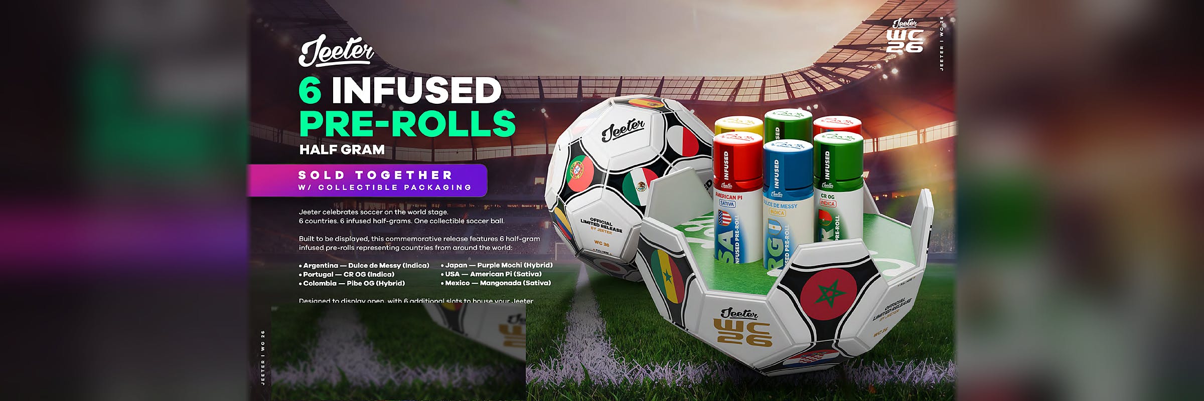Jeeter World Cup Limited Edition Soccer Ball Collectable