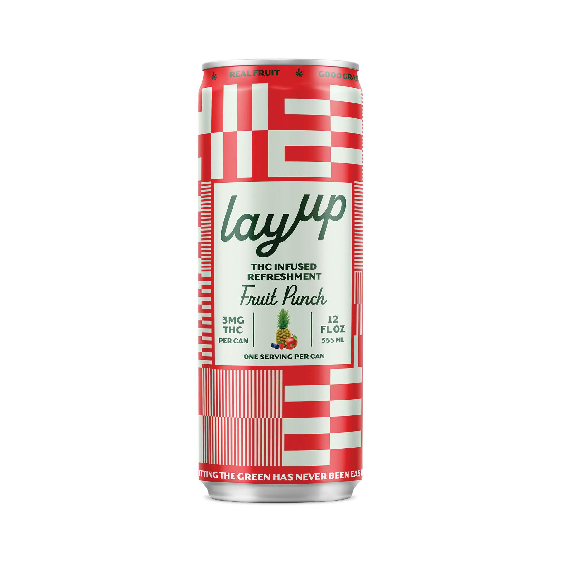 LayUp Fruit Punch - Infused Beverage  - 10mg THC
