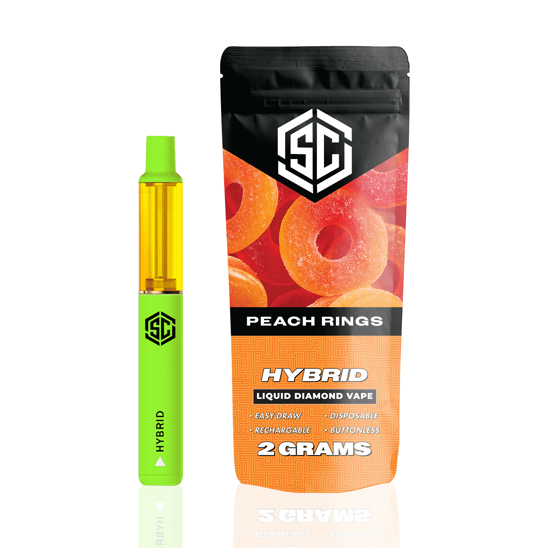 Society C - 2g Liquid Diamond Disposable - Peach Rings