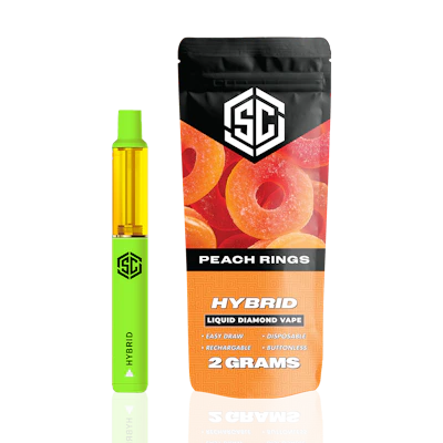 Society C - 2g Liquid Diamond Disposable - Peach Rings - DISPOSABLES by Society C at King of Budz
