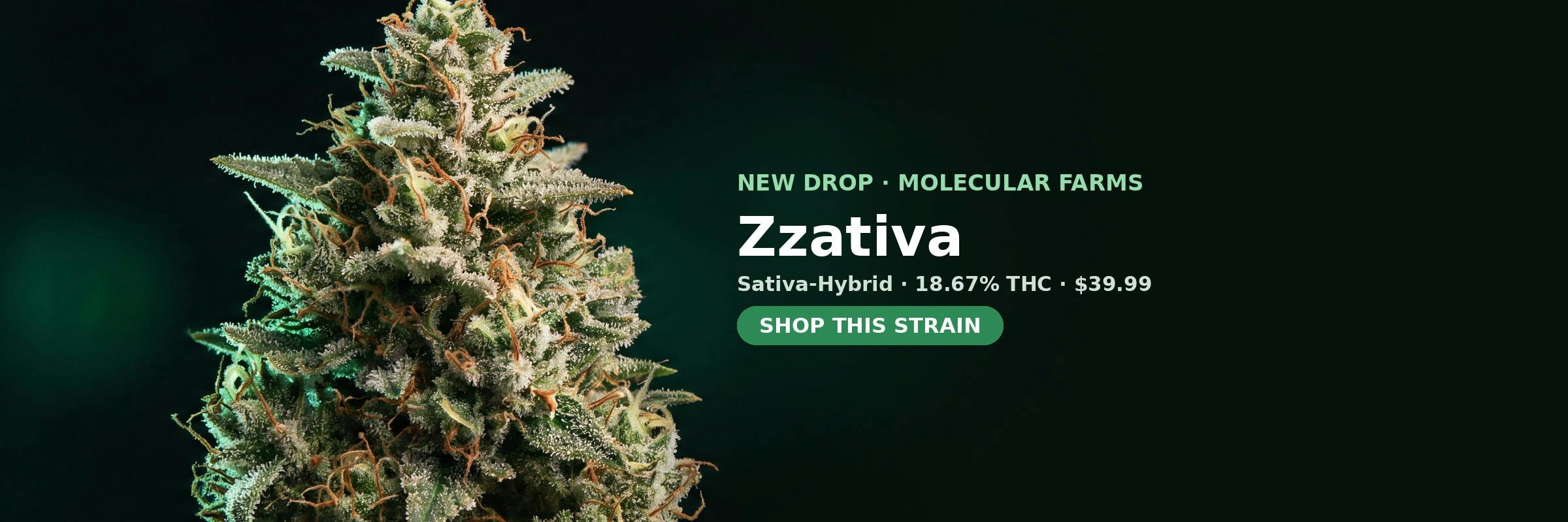 Zzativa now in stock at Green Legacy DC — 18.67% THC