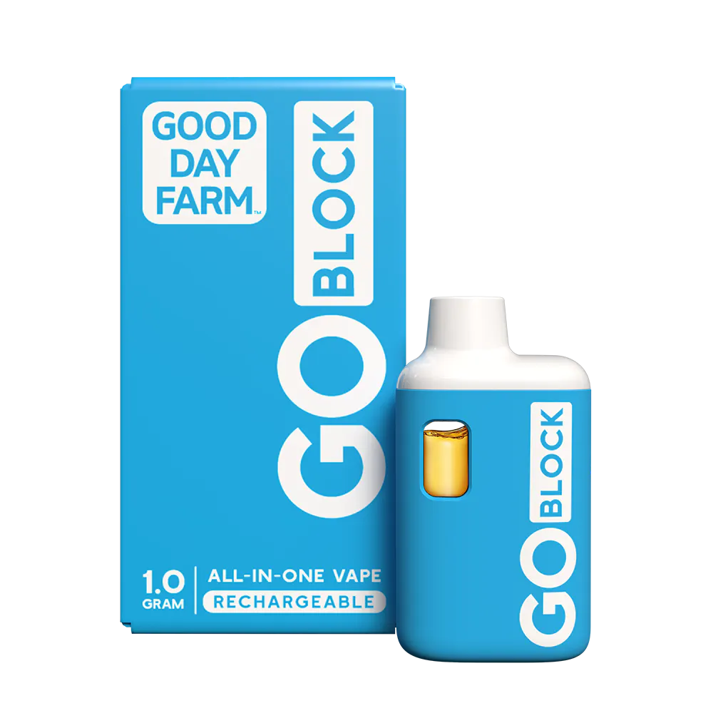 GDF: GO Block Vape | Blue Raspberry Smash | All-In-One | 1g | NOLA