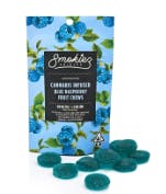 Product: Sweet Blue Raspberry | 20mg x 10pk | Smokiez Edibles