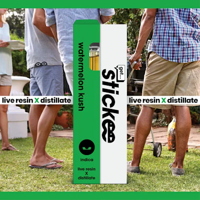 Stickee - 1g Live Resin Disposable - Watermelon Kush