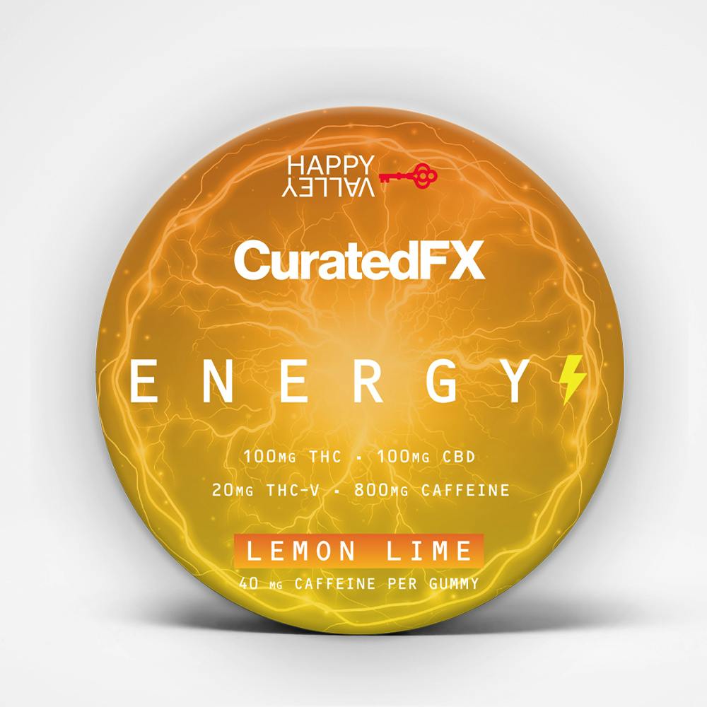 CuratedFX Gummies 100mg - Lemon Lime - ENERGY