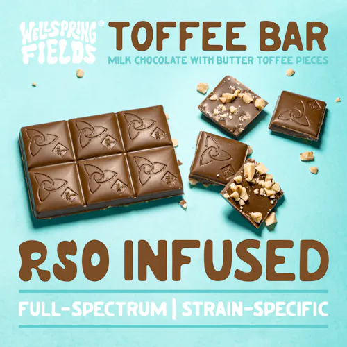 Wellspring Fields | Toby Heath (RSO Infused) Bar | 90mg-active