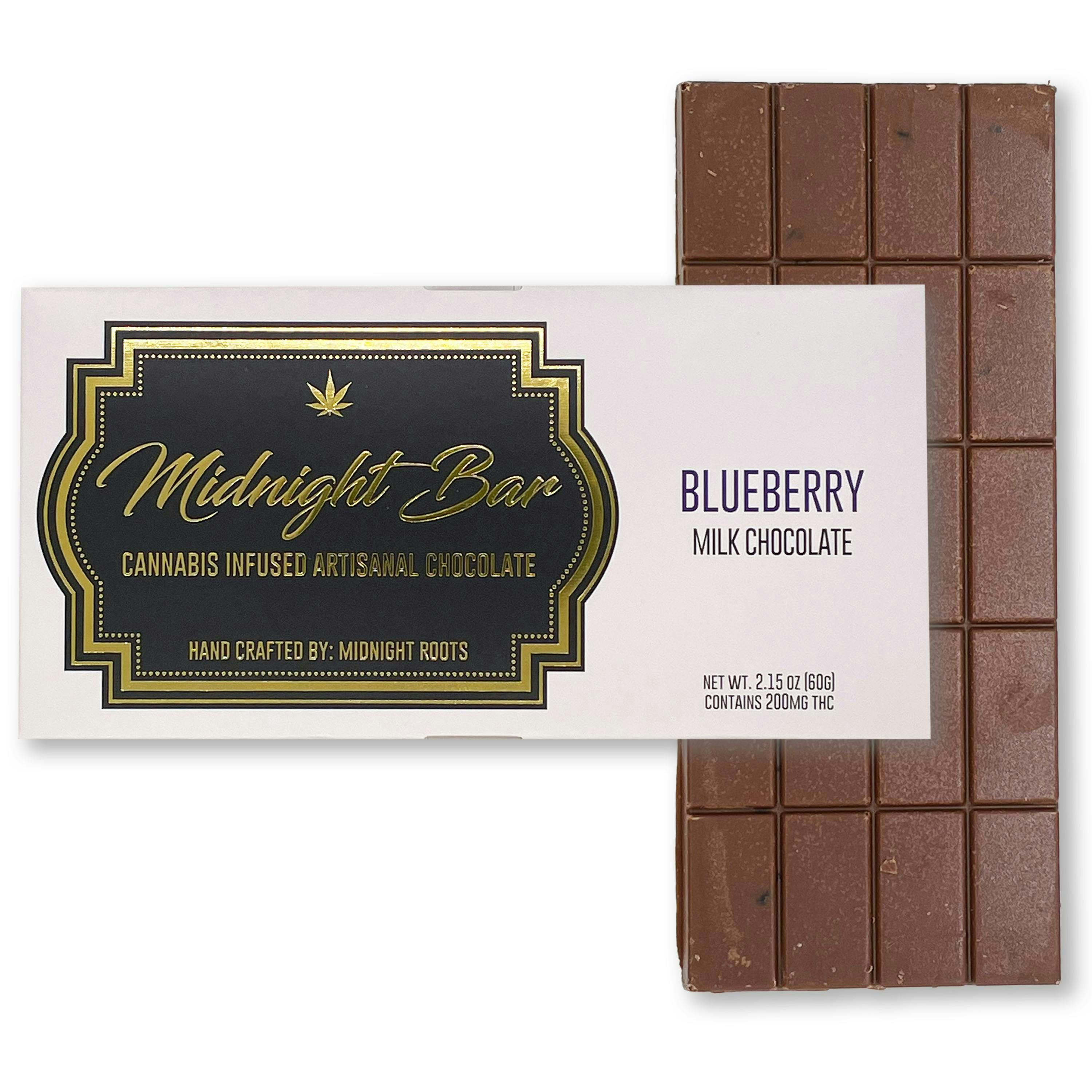 Product: Midnight Roots | Blueberry 200mg Chocolate Bar