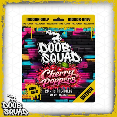 Doob Squad - 28-Pack 1g Prerolls - Cherry Popperz - PRE_ROLLS by Doob Squad at King of Budz